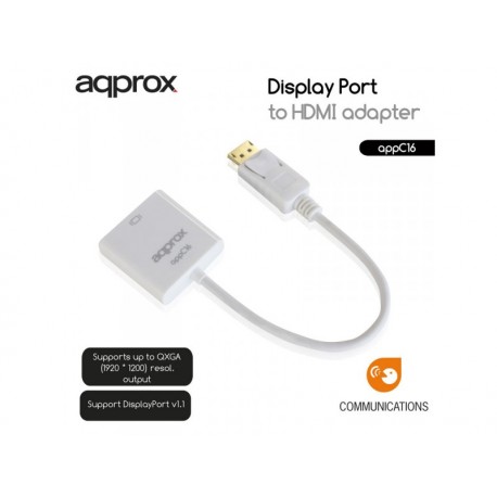 Adaptador APPROX Display Port a HDMI (APPC16)