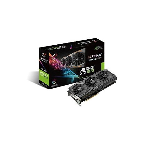 Tarjeta Gráfica ASUS Nvidia GTX1070 8Gb (STRIX-GTX1070-O8G-GAMING)