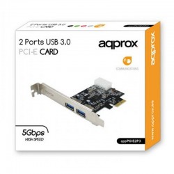 Tarjeta PCIe APPROX 2 puertos USB3.0 (APPPCIE2P3)