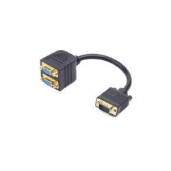 Cable GEMBIRD SPLITTER VGA 2XHD15H A 1XHD15M 20CM (CCC-VGAX2-20M)