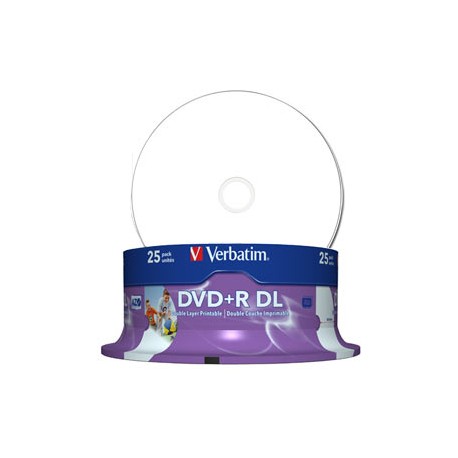 DVD+R Doble Capa 8x Verbatim Pack 25