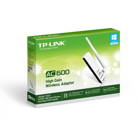 Adaptador USB2.0 Wireless TP-Link 600 5/2.4Ghz Alta Ganancia (ARCHER-T2UH)