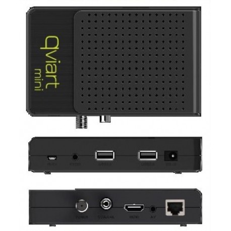 Receptor de Satélite QVIART MINI (FHD, USB, Lan, Wifi, 3G)