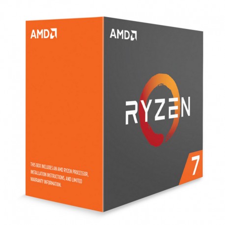 MicroProcesador AMD Ryzen 7 1700 3.0Ghz AM4 20Mb 65W/Caja