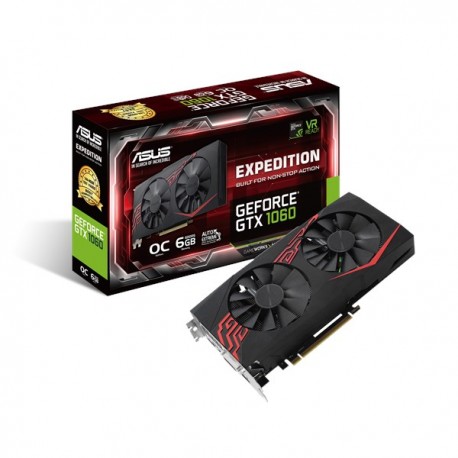 Tarjeta Gráfcia ASUS PCIe Nvidia GTX1060 6Gb (EX-GTX1060-O6G)