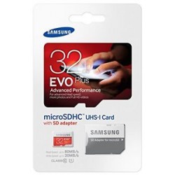 Tarjeta de Memoria Micro SD SAMSUNG 32Gb con Adap.SD EVO PLUS Clase 10 (MB-MC32DA/EU)