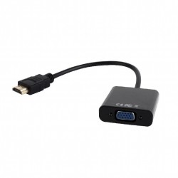 Adaptador GEMBIRD HDMI A VGA NEGRO (A-HDMI-VGA-03/04)