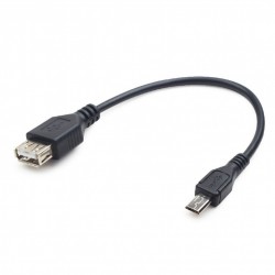Cable OTG GEMBIRD USB/H a MICRO-USB/M 0.15M (A-OTG-AFBM-03)