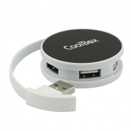 HUB CoolBox 4xUSB2.0 Smart Negro (HU24SC-3)