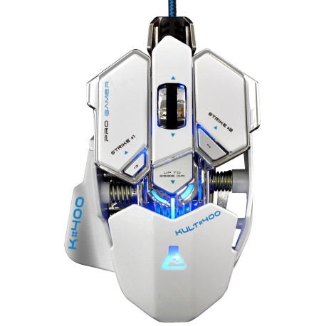 Ratón Gaming THE G-LAB KULT 400 USB BLANCO (KULT400/W)