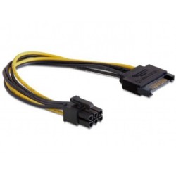 Cable Alimentacion GEMBIRD SATA a PCIe 6PINES (CC-PSU-SATA)