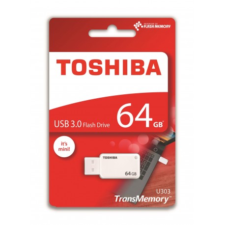 Pendrive TOSHIBA 64Gb USB3 Blanco (U303W0640E4)