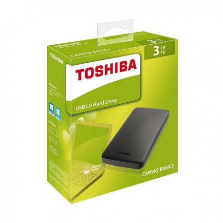 Disco Duro Externo Toshiba Canvio Basics 2.5'' 3Tb USB3.0 (HDTB330EK3CA)