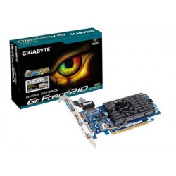 Tarjeta Gráfica GIGABYTE PCIe Nvidia HDMI GT210D3-1GI/1Gb (GV-N210D3-1GI)