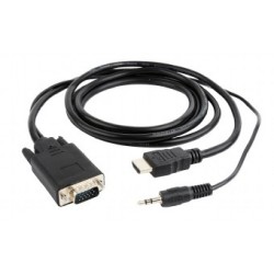 Cable Adaptador CE/GEMBIRD HDMI A VGA 1.8M (A-HDMI-VGA-03-6)