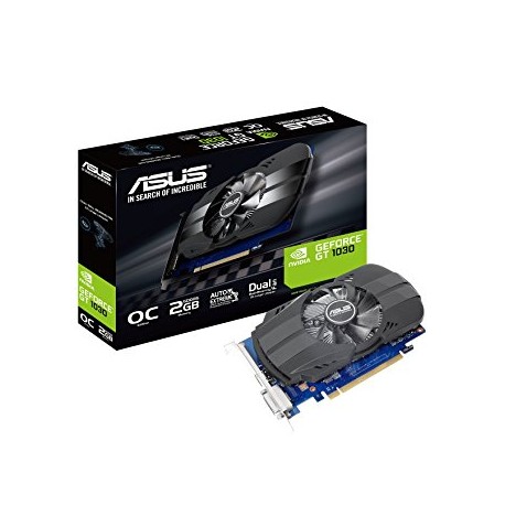 Tarjeta Gráfica Nvidia ASUS GT1030 OC 2Gb PCIe (PH-GT1030-O2G)
