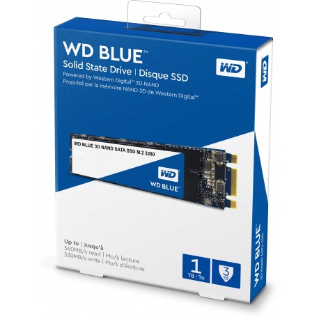 SSD Western Digital Blue 3D 1TB SATA M.2 (WDS100T2B0B)