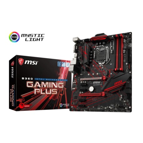 Placa Base s1151 MSI B360 GAMING PLUS ATX DDR4 M.2 USB3.1