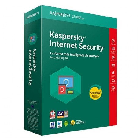 Antivirus KASPERSKY Internet Security 2018 4xUsuarios (KL1941S5DFS-8)