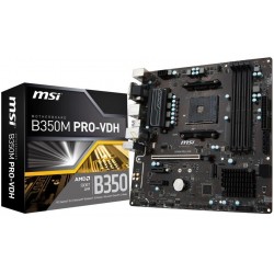 Placa Base AMD MSI B350M PRO-VDH 4xDDR4 VGA DVI HDMI