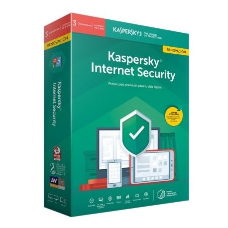 Kaspersky Internet Security 2019 3U Renovación (KL1939S5CFR-9)