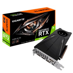 Tarjeta Gráfica Nvidia RTX2080 Turbo GIGABYTE PCIe3 8Gb (GV-N2080TURBO OC-8GC)