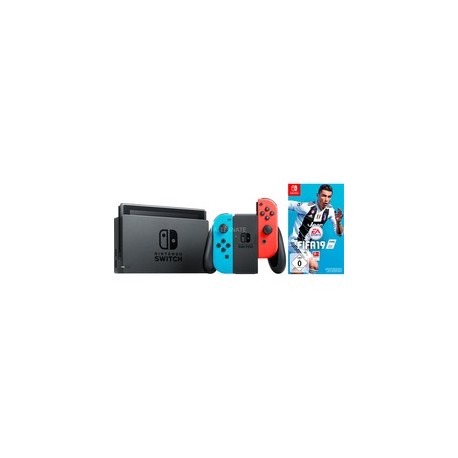 Consola Nintendo Switch Azul Neón / Rojo Neón + Fifa19