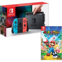 Consola Nintendo Switch AZUL NEON/ROJO NEON Mario Rabbids Kingdom