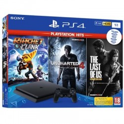 Consola PS4 Slim 1Tb + Ratchet & Clank + The Last of Us + Unchar4 + NBA2K19