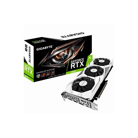 Tarjeta Gráfica Nvidia GIGABYTE RTX 2070 Gaming OC White 8GB (GV-N2070GAMINGOCWHITE-8GC)