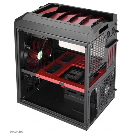 Carcasa Semitorre Gaming AEROCOOL XPREDATOR CUBE RD Negro/Rojo