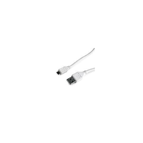 Cable USB 2.0 a Micro USB GEMBIRD A-M/B-MICRO 0.5M BLANCO