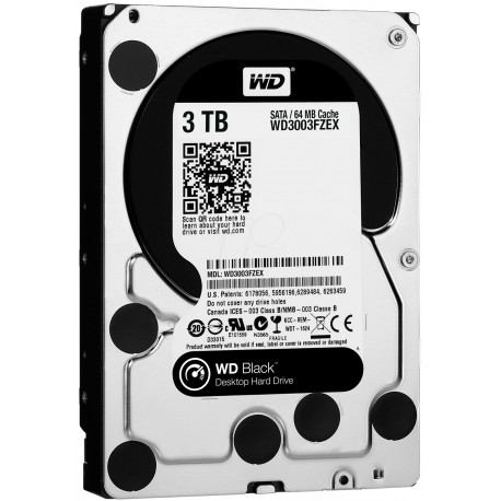 Disco Duro 3TB sATA3 Western Digital Black 3.5'' 64Mb 7200rpm (WD3003FZEX)