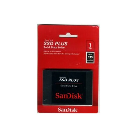 Disco SSD SANDISK 1Tb Plus 530Mbps (SDSSDA-1T00-G26)