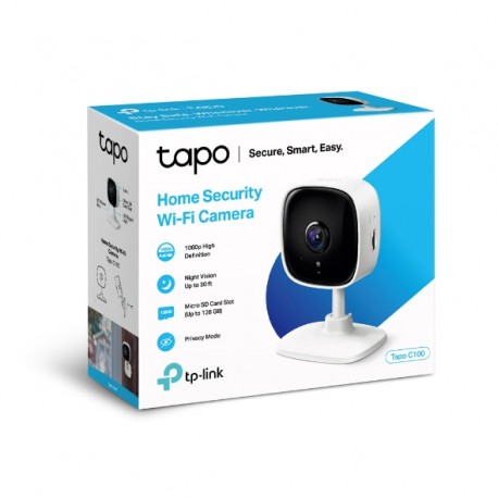 Cámara IP TP-LINK FHD Wifi Vision nocturna (TAPO C100)