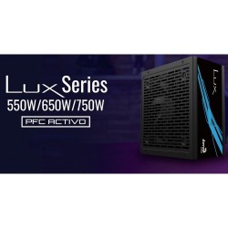 Fuente de Alimentación AEROCOOL LUX 650W 80 Bronze 12X12 (LUX650)