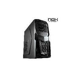 Carcasa Semitorre Nox Raven USB3 + Lector de Tarjetas Negra (Sin Fuente)