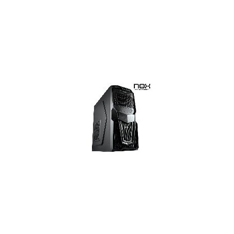 Carcasa Semitorre Nox Raven USB3 + Lector de Tarjetas Negra (Sin Fuente)