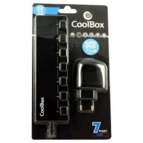 Hub USB Coolbox 7 Salidas USB3.0/2.0 con Alimentación (COO-UPH356A)