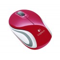 Ratón Logitech M187 Wireless Mini Mouse USB Rojo/Blanco (910-002732)