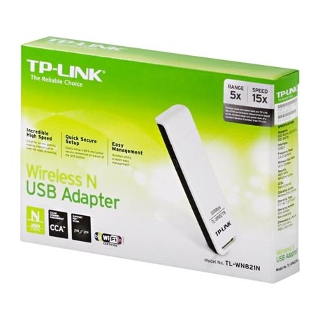 Adaptador USB Wireless TP-Link 300Mbps 11N (TL-WN821N)