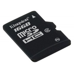 Tarjeta de Memoria Micro SD HC Kingston 16GB con Adaptador (SDC4/16GB/SDC10)